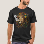 Rasta Reggae Lion and Reggae apparel with Rastafar T-Shirt (Vorderseite)