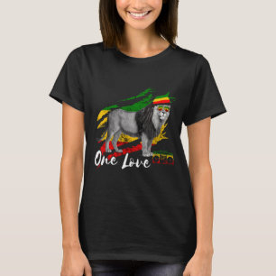Rasta Reggae Lion of Judah Rastafari Jamaican Prid T-Shirt