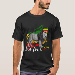 Rasta Reggae Lion of Judah Rastafari Jamaican Prid T-Shirt