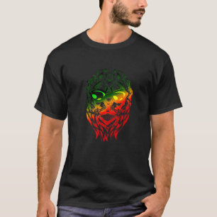 Rasta Reggae Lion von Judah Jamaica Äthiopischer L T-Shirt