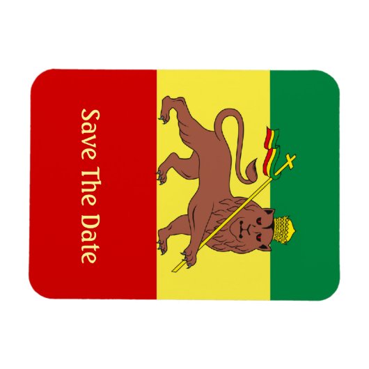Rasta Reggae Lion von Judah Magnet (Horizontal)