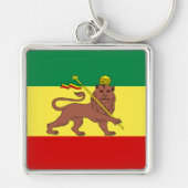 Rasta Reggae Lion von Judah Schlüsselanhänger (Vorne)