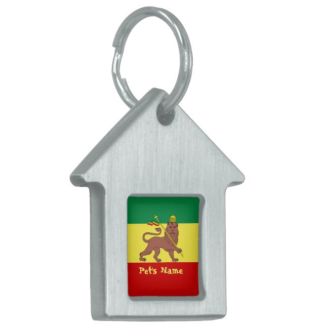 Rasta Reggae Lion von Judah Tiermarke (Vorderseite links)