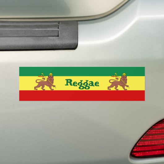 Rasta Reggae-Löwe von Judah Autoaufkleber (Auf Auto)