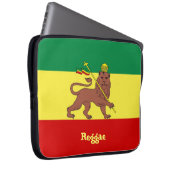 Rasta Reggae-Löwe von Judah Neopren 15" Hülse Laptopschutzhülle (Vorne Rechts)