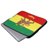 Rasta Reggae-Löwe von Judah Neopren 15" Hülse Laptopschutzhülle (Vorne Knopf)