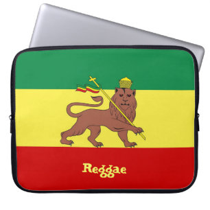 Rasta Reggae-Löwe von Judah Neopren 15" Hülse Laptopschutzhülle