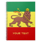 Rasta Reggae-Löwe von Judah Notizblock (Vorderseite)