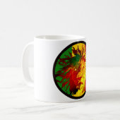 rasta Reggae-Löweflagge Kaffeetasse (Vorderseite Links)