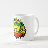 rasta Reggae-Löweflagge Kaffeetasse (VorderseiteRechts)