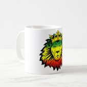 rasta Reggae-Löweflagge Kaffeetasse (Vorderseite Links)