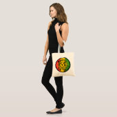 rasta Reggae-Löweflagge Tragetasche (Vorderseite (Model))