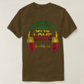 Rasta Reggae Music Shirt Bob Jamaican Roots One Pr (Design vorne)
