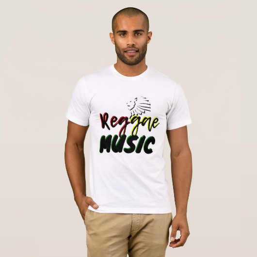 Rasta Reggae Music T - Shirt (Vorne ganz)