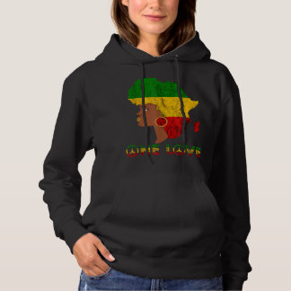 Rasta Reggae One Liebe Jamaican Girl Reggaeton Hoodie