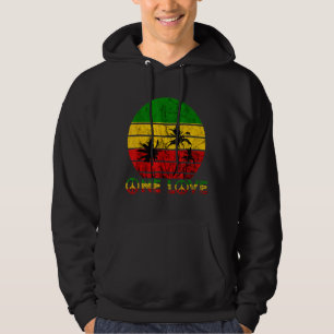 Rasta Reggae One Love Retro Vintage Sonnenuntergan Hoodie
