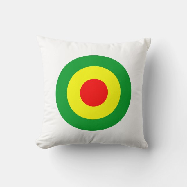 Rasta/Reggae Roundel Dub Kissen (Vorderseite)