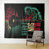 RASTA REGGAE TAPESTRY WANDTEPPICH (Beispiel (Horizontal))