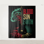 RASTA REGGAE TAPESTRY WANDTEPPICH (Vorderseite)