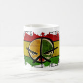 rasta Reggaefrieden Kaffeetasse (Mittel)