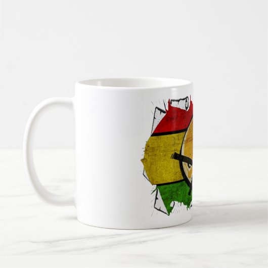 rasta Reggaefrieden Kaffeetasse (Links)