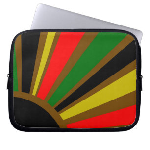 Rasta Restyled aufgehende Sonne Laptopschutzhülle