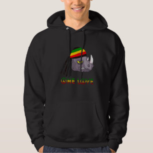 Rasta Rhino Reggae Eine Liebe Rastafarian Roots Ja Hoodie