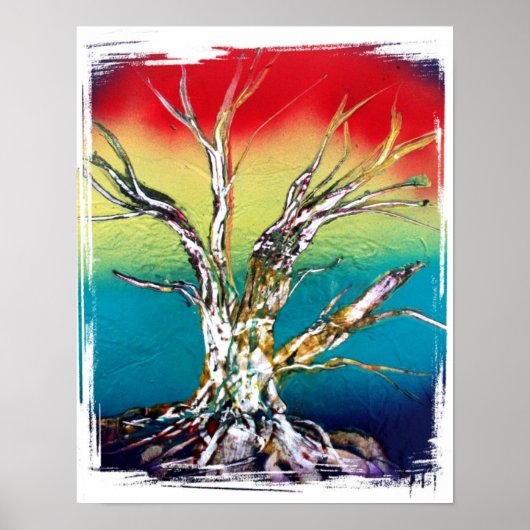 Rasta Rot-Gelbgrün-Töpfermalerei Poster (Vorne)