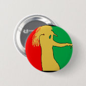 Rasta Sänger-Silhouette Button (Vorne & Hinten)