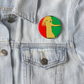 Rasta Sänger-Silhouette Button (Beispiel)