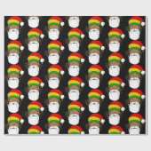 Rasta Santa Claus Jamaican Christmas Geschenkpapier (Flach)