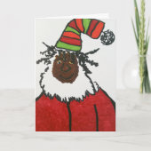 Rasta Santa Feiertagskarte (Vorderseite)