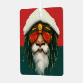 Rasta Santa I Ornament Aus Metall (Vorderseite links)