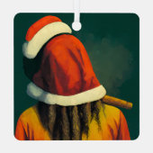 Rasta Santa I Ornament Aus Metall (Rückseite)