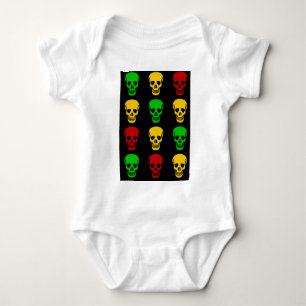 Rasta Schädel Baby Strampler