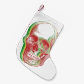 Rasta Schädel Kleiner Weihnachtsstrumpf (Vorderansicht (hängend))