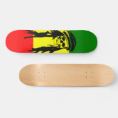 Rasta Schädel-Skateboard Skateboard (Horizontal)