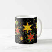 Rasta schwarze Stern-Kräutertee-Tasse Kaffeetasse (VorderseiteRechts)