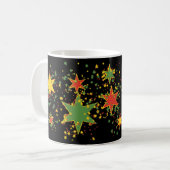 Rasta schwarze Stern-Kräutertee-Tasse Kaffeetasse (Vorderseite Links)