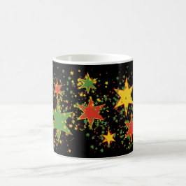 Rasta schwarze Stern-Kräutertee-Tasse Kaffeetasse