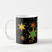 Rasta schwarze Stern-Kräutertee-Tasse Kaffeetasse (Links)