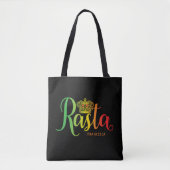 Rasta Script Tote Bag Tasche (Vorderseite)