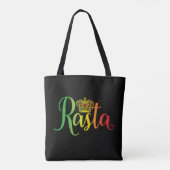 Rasta Script Tote Bag Tasche (Rückseite)