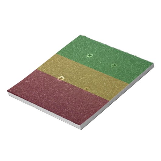Rasta Skateboard Griptape Notizblock (Rotiert)