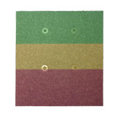 Rasta Skateboard Griptape Notizblock (Vorderseite)