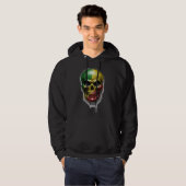 RASTA SKULL HOODIE (Vorne ganz)