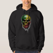 RASTA SKULL HOODIE (Vorderseite)