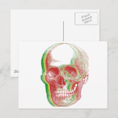 Rasta Skull Postkarte (Vorne/Hinten)