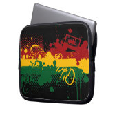 Rasta Soul Laptopschutzhülle (Vorderseite Links)