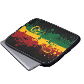 Rasta Soul Laptopschutzhülle (Vorne Knopf)